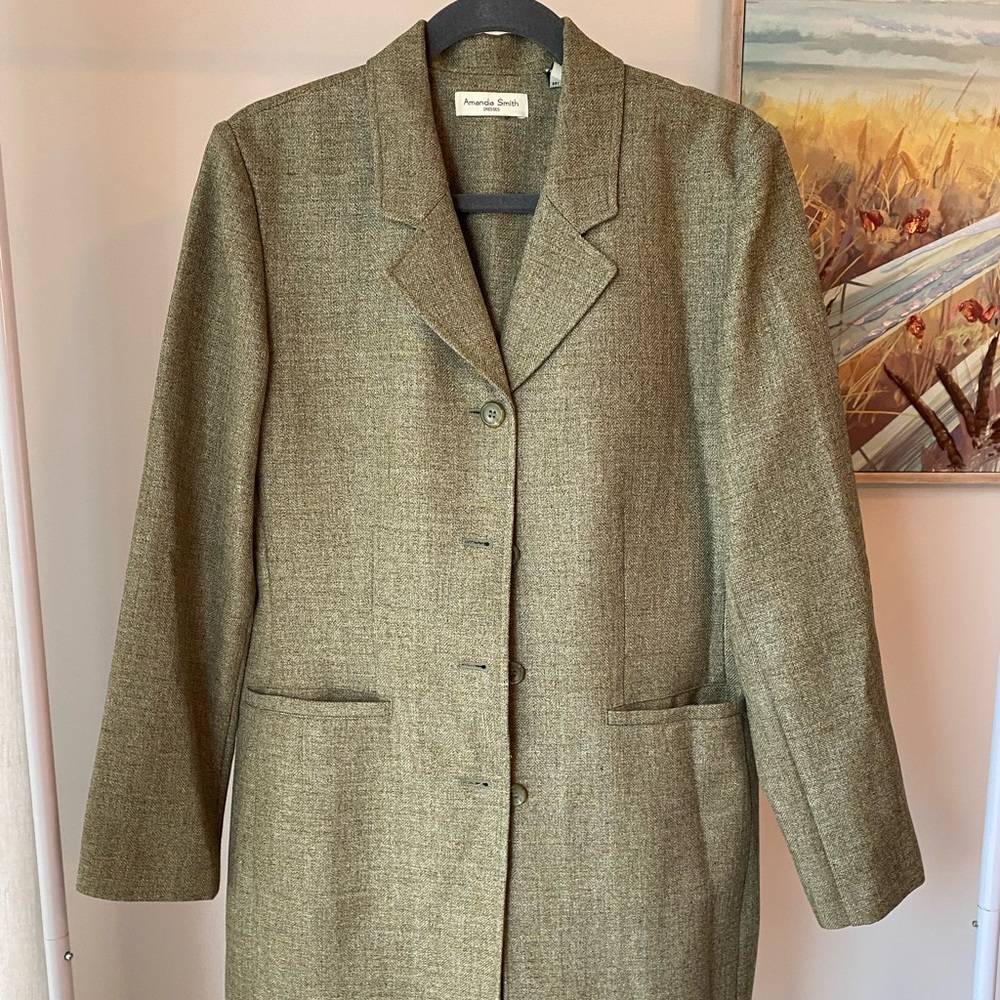 Amanda Smith Sage Green Dress Coat